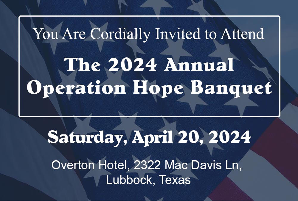 Operation HOPE USA Annual Banquet 2024 Invitation